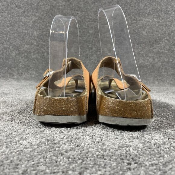 Betula Birkenstock Women's Sandals Fussbett Jasmine Coral Leather Sz 5 US Narrow - Picture 5 of 11